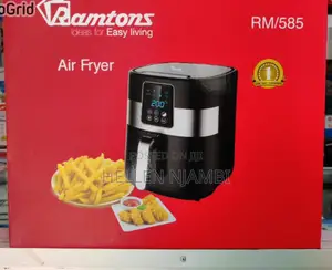Ramtons Rm/585- Oil Free Digital Air Fryer - Black