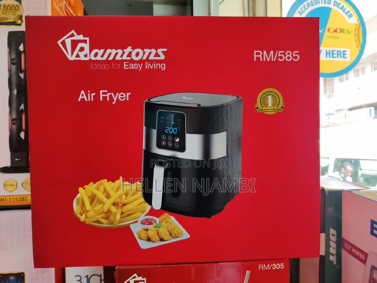 Ramtons 3l Electric Digital Air Fryer