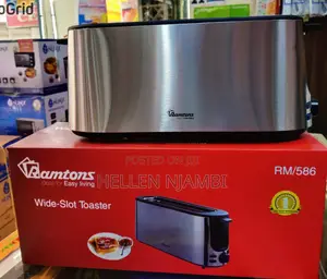 Ramtons Toaster, 2 Slice Wide Slot Stainless Steel