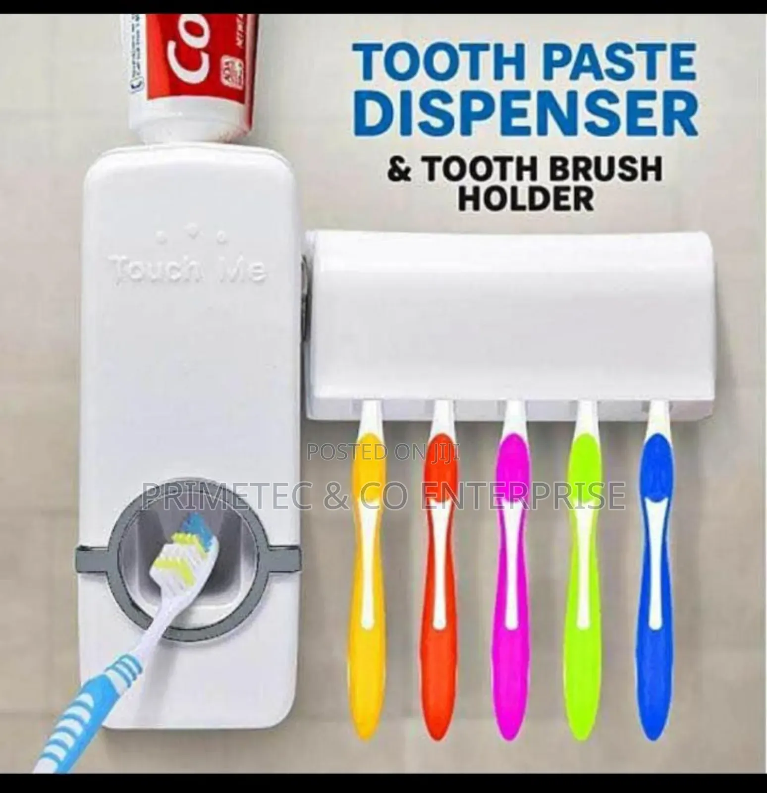 Toothpaste Dispenser Toothbrush Holder(5 Slots)