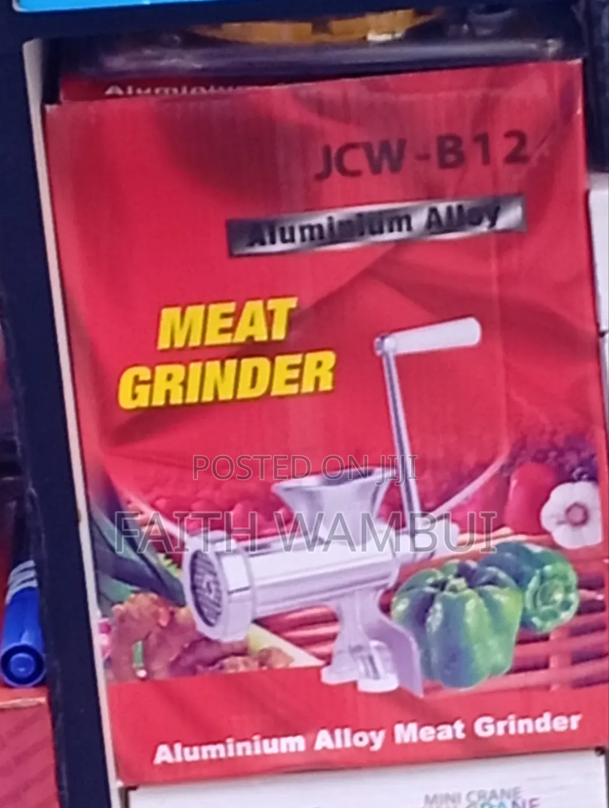 JCW-B12 Aluminium Alloy Meat Grinder/Manual Meat Grinder