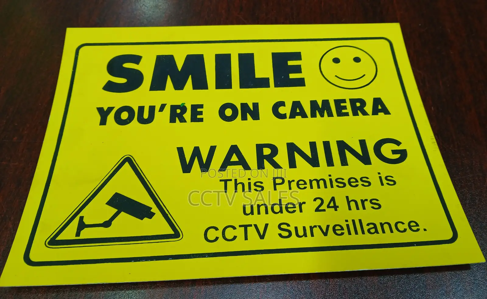 CCTV Warning Surveillance Board