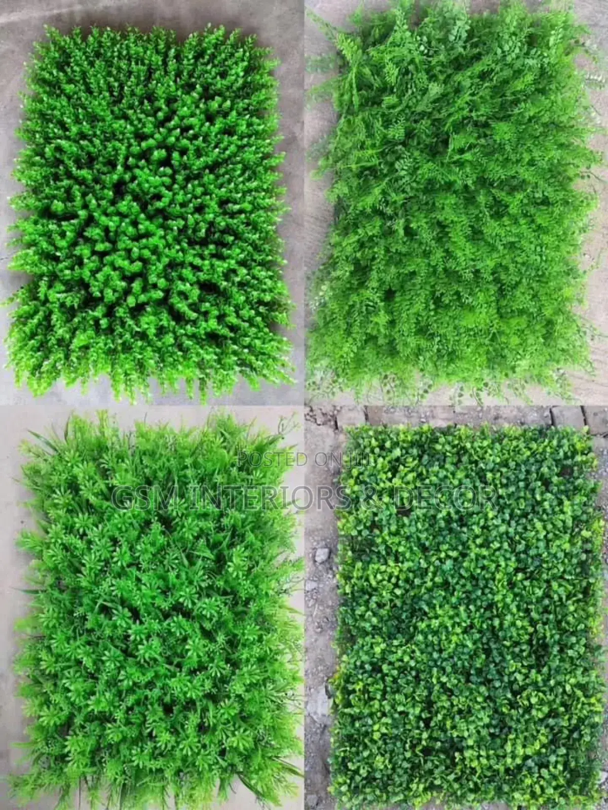 Artificial Green Wall Panels Variety
