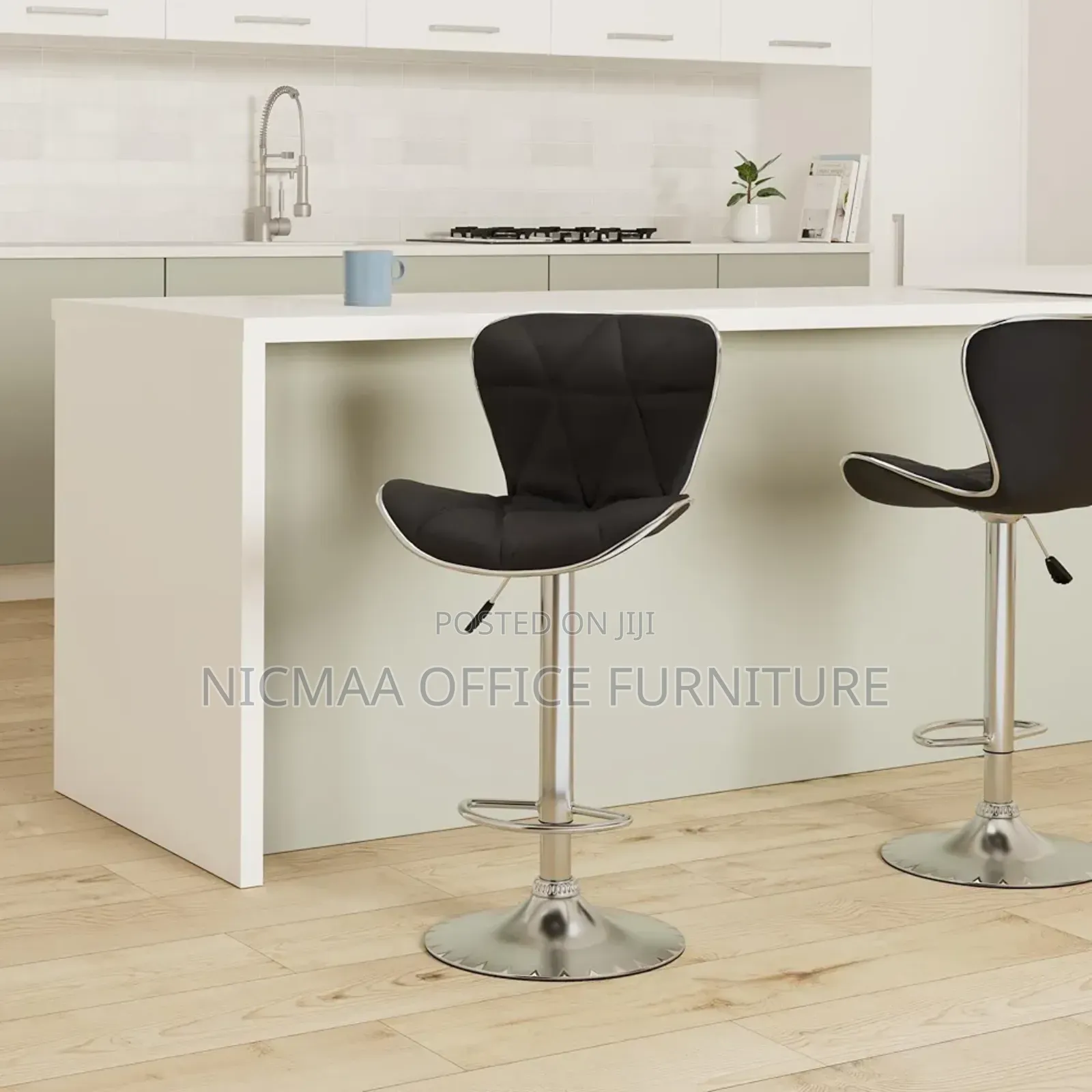 Weseat Nubuck Adjustable Swivel Bar Stools