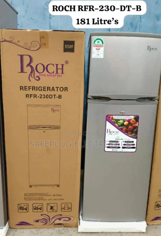 Roch 181litres RFR-230dt-B Double Door Refrigerator (Fridge)
