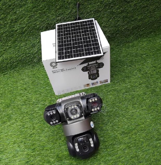 Solar 6mp Triple Lens Outdoor Camera 4g Remote Monitoring - main view