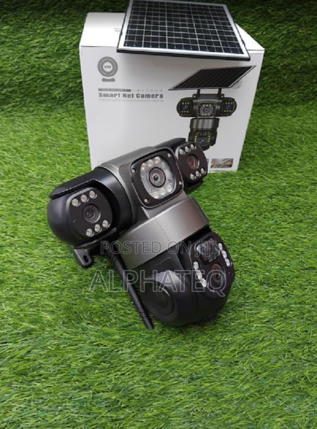 4g Triple Lens Camera Solar Outdoor With Auto Tracking - main view