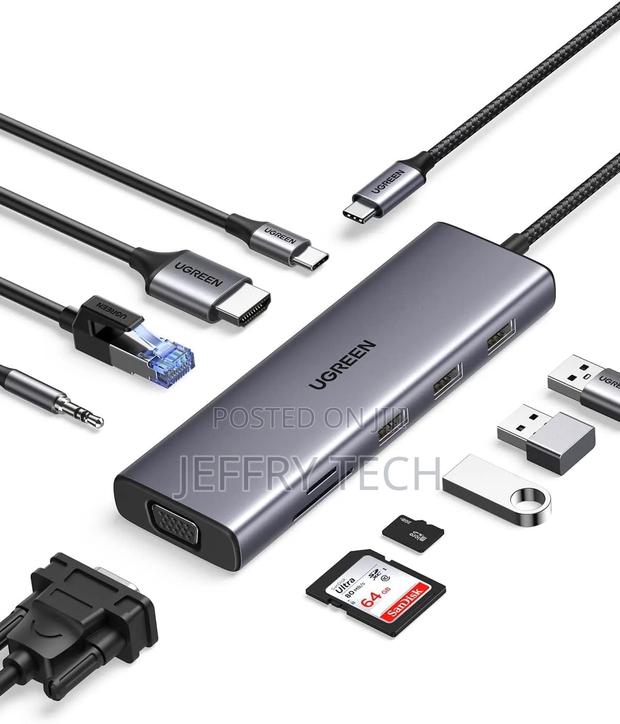 Ugreen Usb-C 10-in-1 Docking Station With Hdmi and Vga