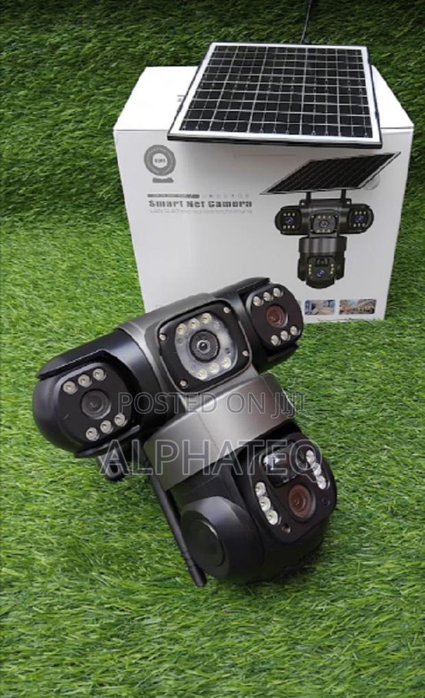 6mp Solar Powered Triple Lens Solar Powered 4g Camera - main view