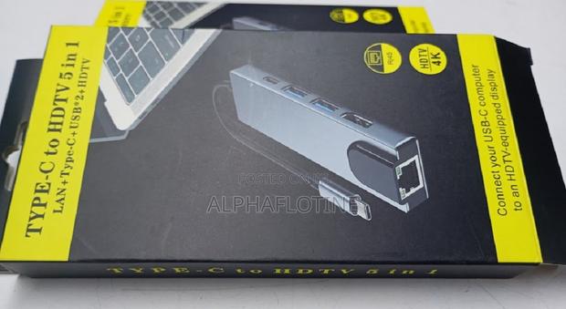 Type C to HDTV 5 in 1 Multiport Usb Hub