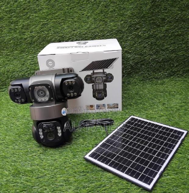 4g Solar Triple Lens Simcard Solar CCTV Camera Outdoor
