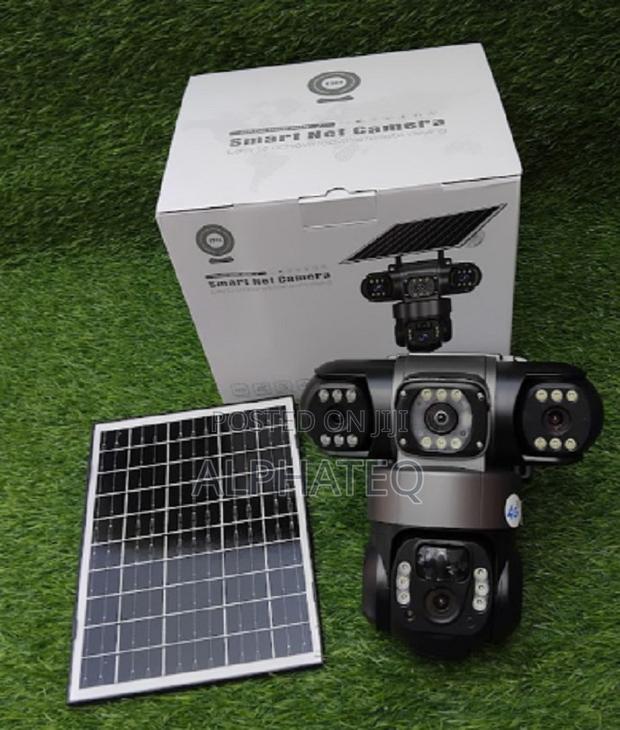 Solar 4g Dual Lens Triple Screen PTZ 360 Outdoor CCTV Camera