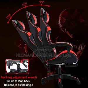 Gaming Chair: Ergonomic High-Back Gaming Chair With Footrest
