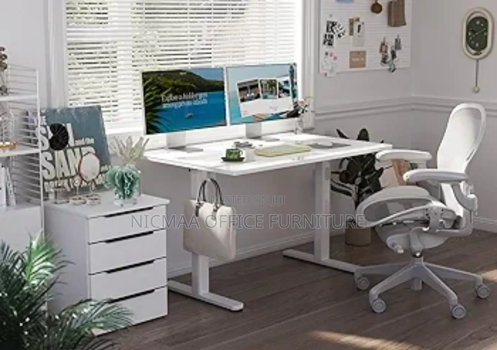 Office Tables: Electric Height Adjustable Standing Desk