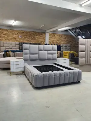 Modernized 5 by 6 Quality Bed With Side Drawers