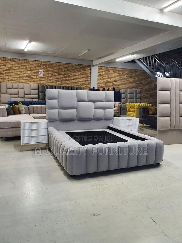 Modernized 5 by 6 Quality Bed With Side Drawers