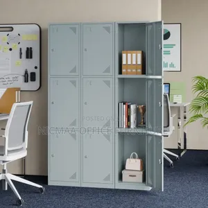 Lockers: 9-Door Steel Employee Locker Cabinet With Locks