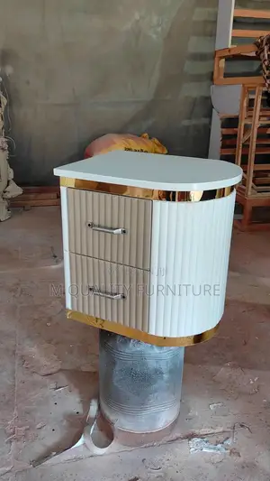 White 2 Side Drawers
