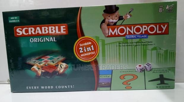 2 in 1 Monopoly Scramble Board Game - main view