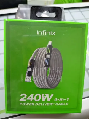 Infinix 240w 4-in-1 Liquid Silicone Power Delivery Cable