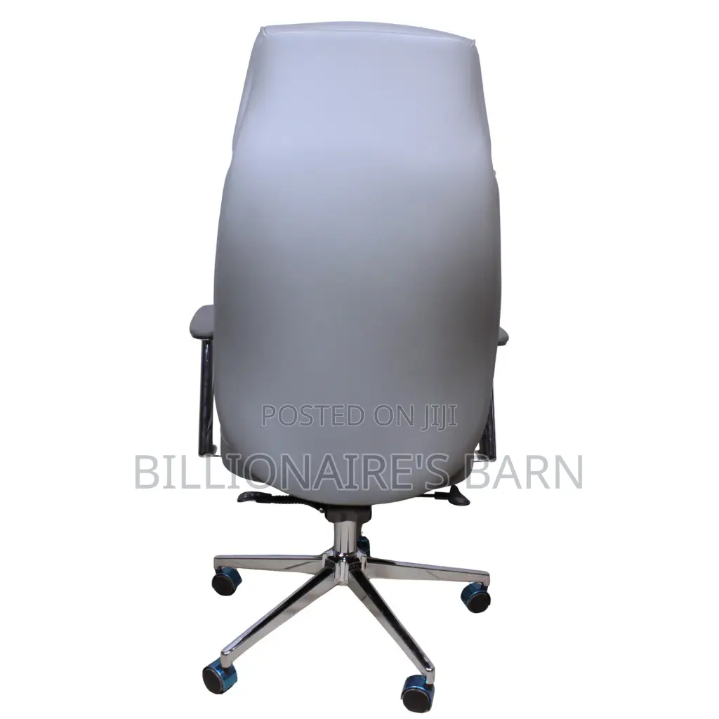 Grey Executive Leather Office Chair