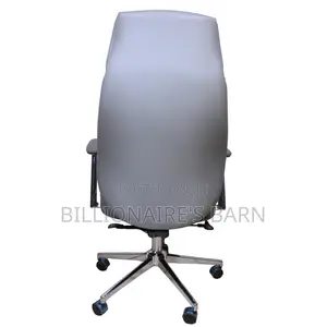 Grey Executive Leather Office Chair