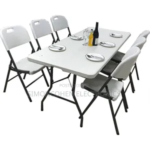 Moulded Plastic Foldable Table in Rectangular