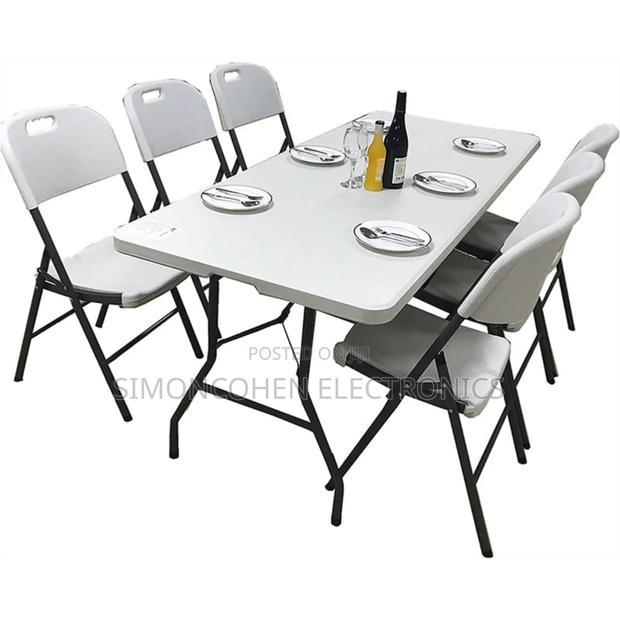 Moulded Plastic Foldable Table in Rectangular