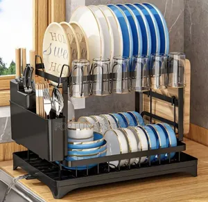 2 Tier Dish Rack ,Heavy Duty With CJP Holder