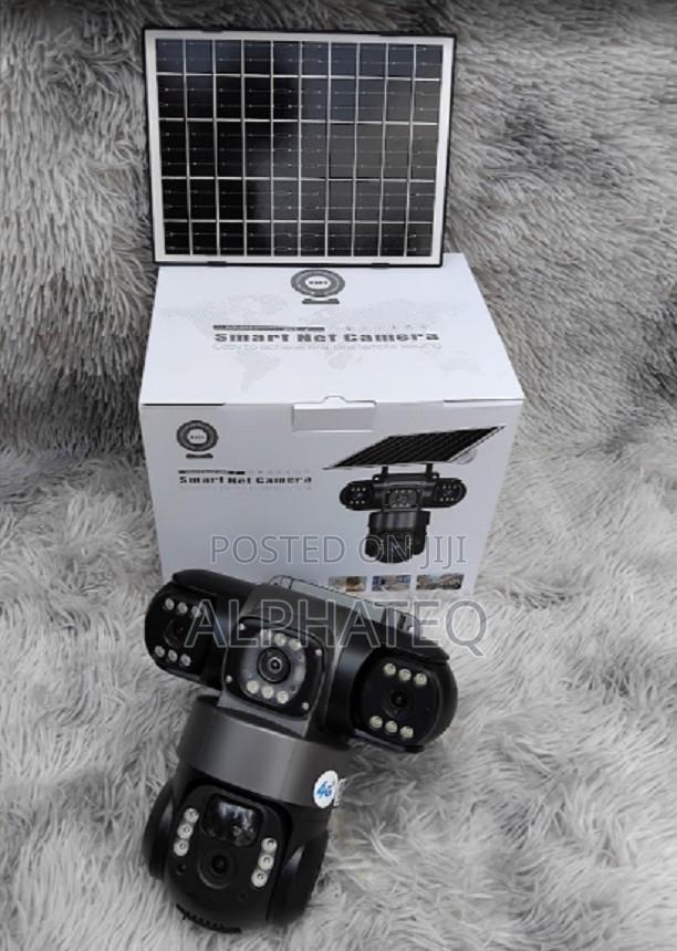 Outdoor 6mp Three Lens CCTV Camera Motion Detection Cameras