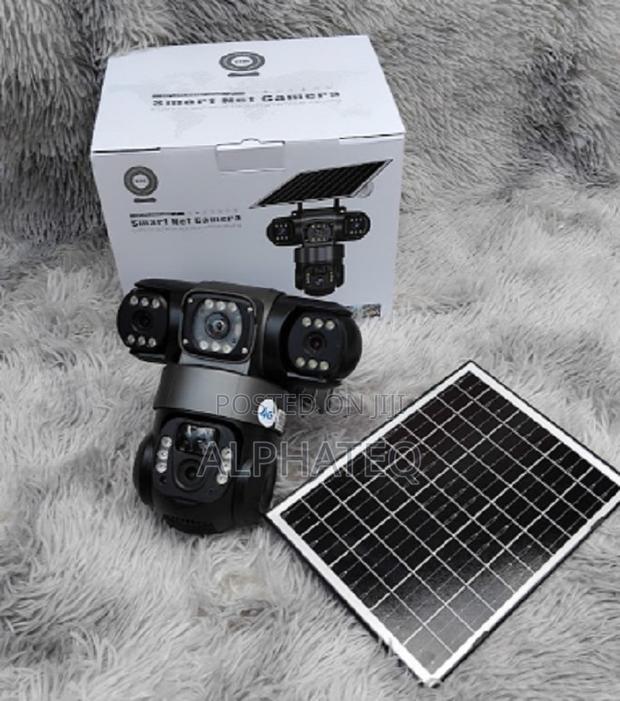 Triple Lens 4g Wireless Outdoor CCTV Ai Night Vision Motion