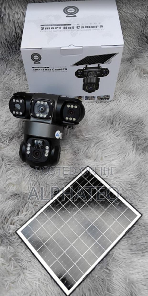 6mp V380 Solar-Powered Outdoor Security Camera Mobile Remote - main view