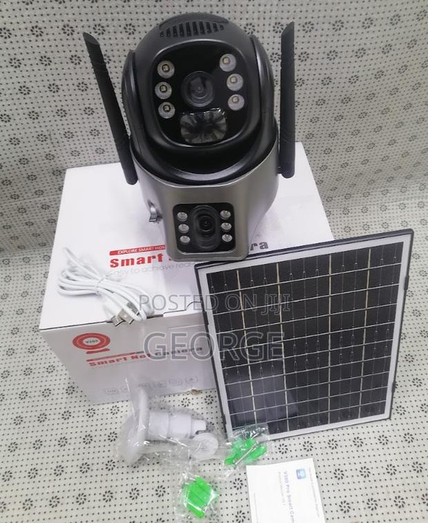 Colored Night Vision V380 PTZ Dual Lens 4g Solar