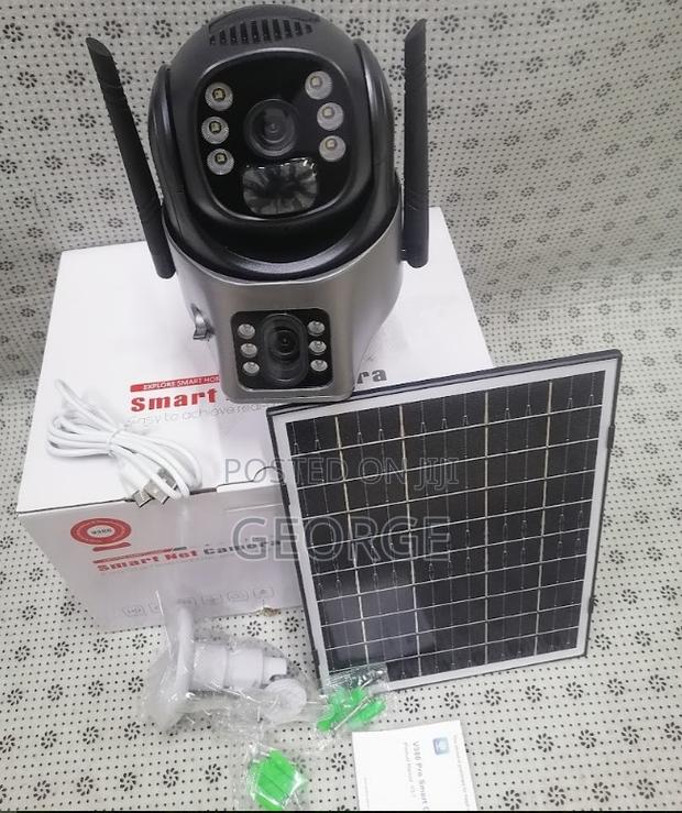 V380 (4g Sim Card) Lte Smart Home Dual Lens Solar
