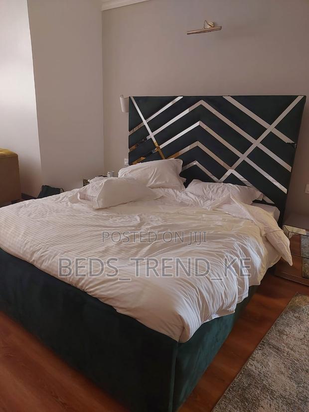 6 by 6 Ft Modern Board Bed - main view