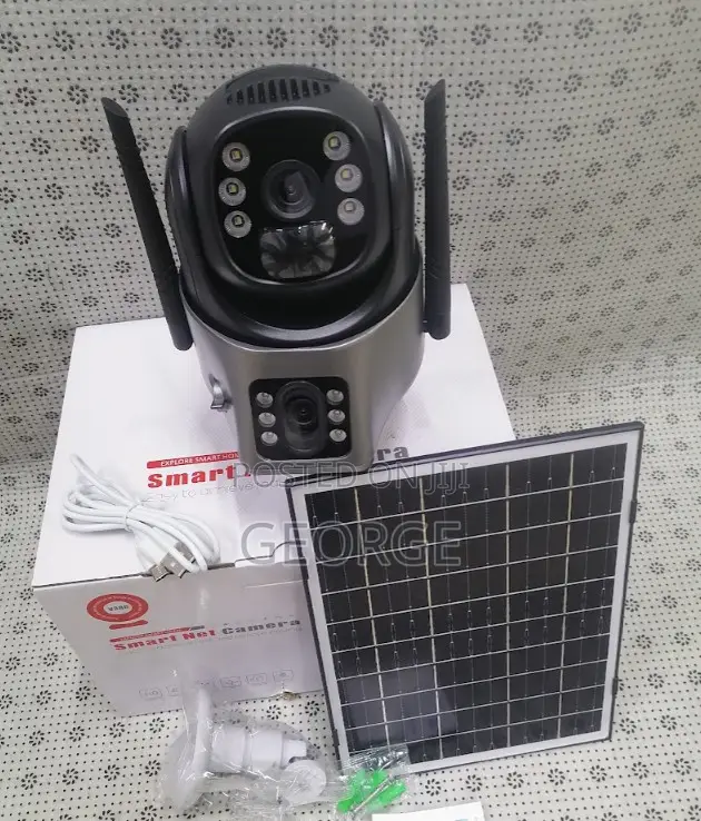 Wireless Security Dual Lens 4g V380 Solar -Camera