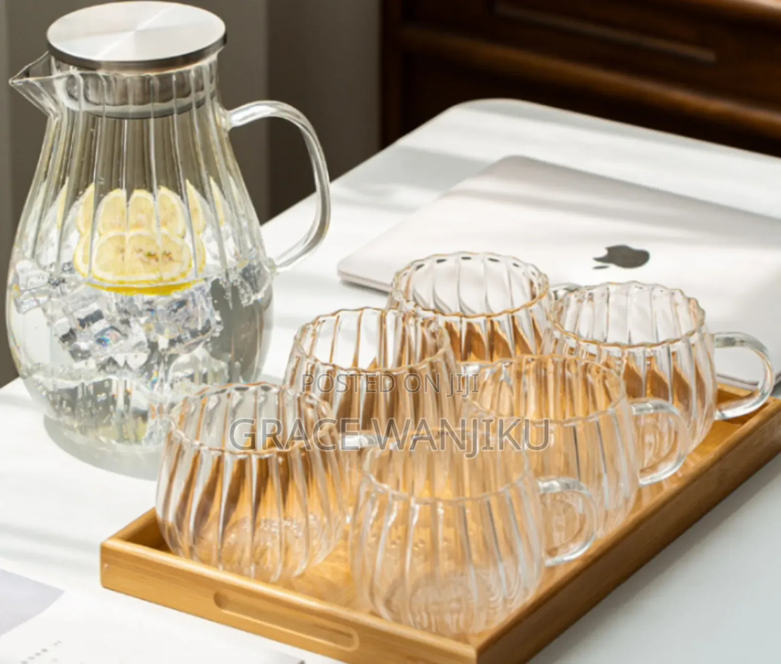 *Stripped / Pumpkin Transparent Teapot / Coffee /Juice/