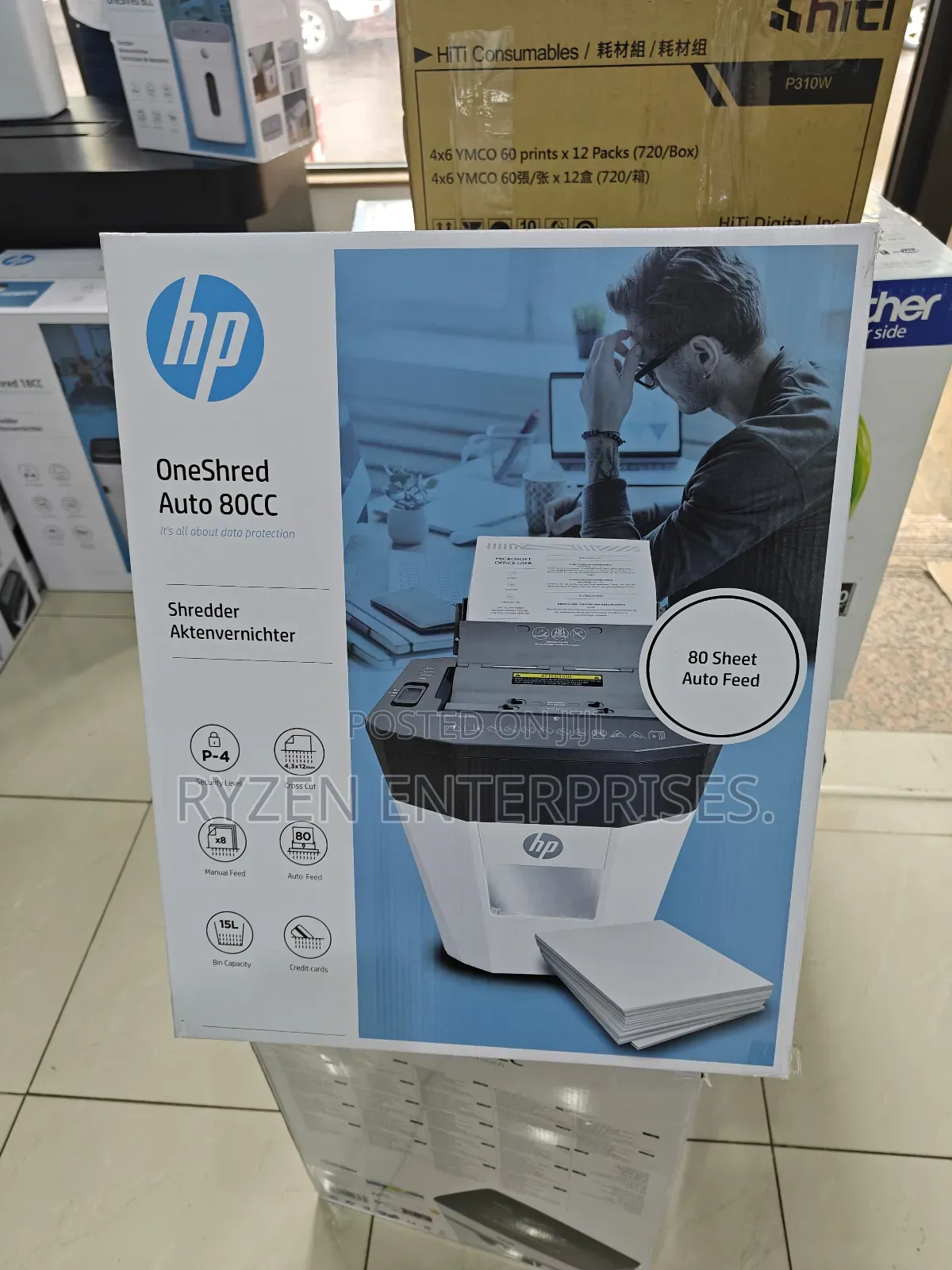 Hp Oneshred Auto 80cc | Hp 80sheets Paper Shredder