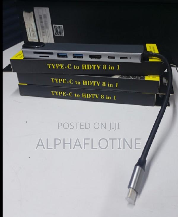 Usb C Hub – 8 in 1 Type C Adapter Compatible/ Usb C Devices