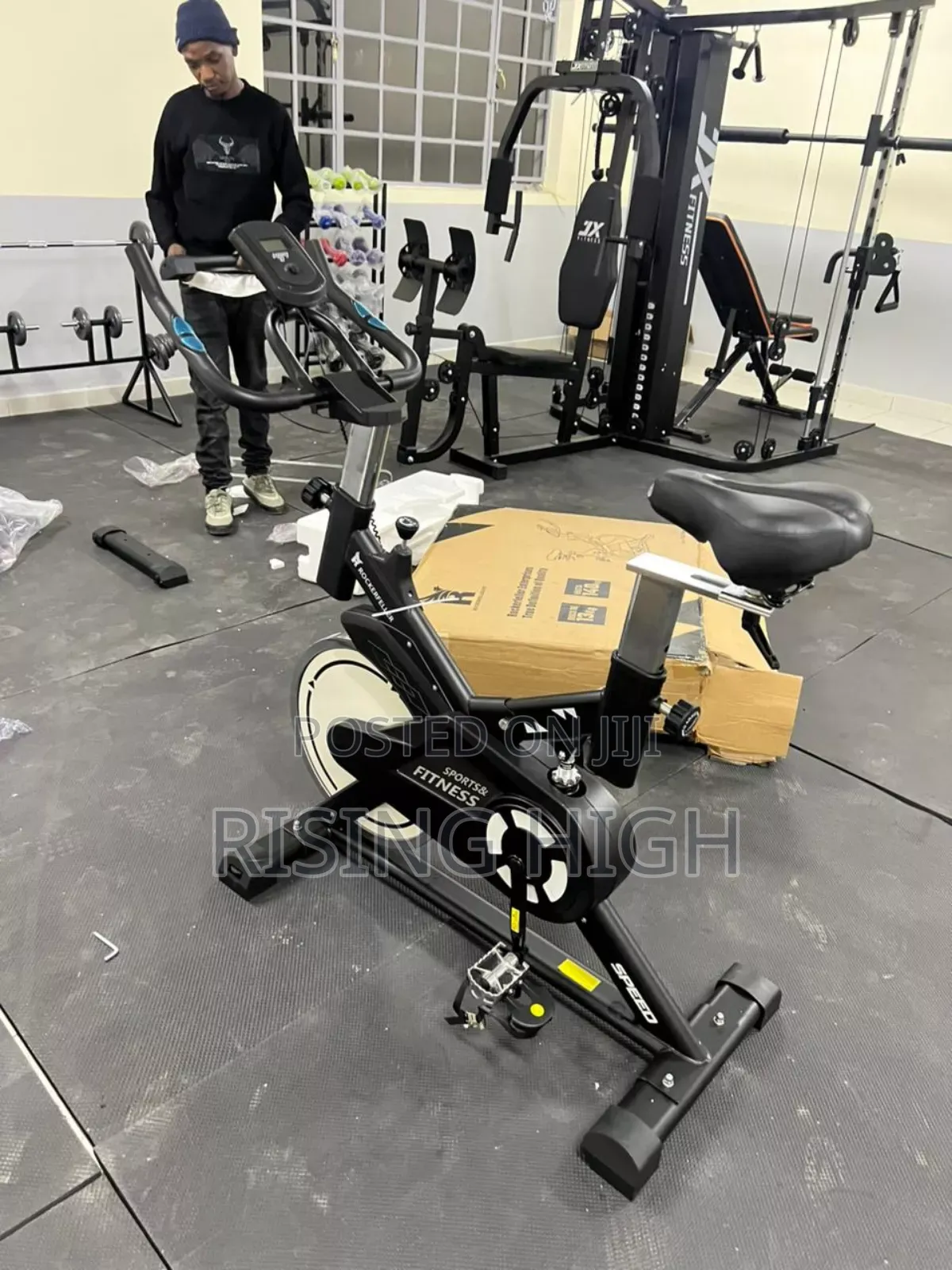 Home Workout Spinning Bike With Strong Frame
