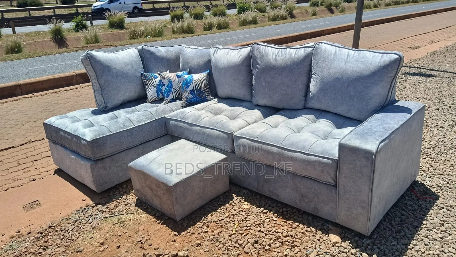 Timeless 6 Seater Sofa With Free Throw Pillows