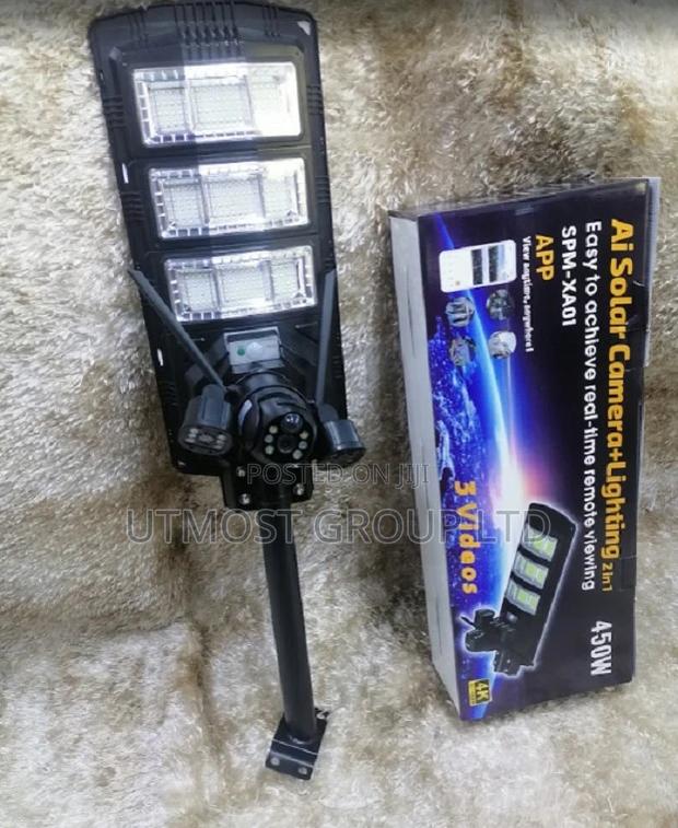 450w Ai Solar Camera+ 2 in 1light | 1080p Security Camera - main view