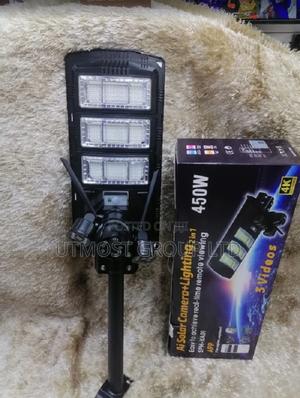 V380 Pro Solar Street Light PTZ Flood Light 4g Camera 450w
