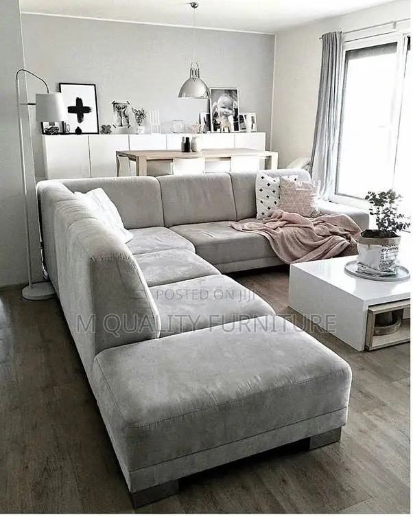Gray 7 Seater Cornered Sofa
