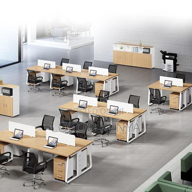 Office Desk : 2-Way With Slide Office Workstation