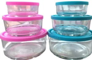 *3pcs Glass Bowl With Silicon Lid