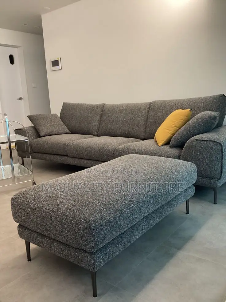 3 Seater Modern Sofa With Ottoman