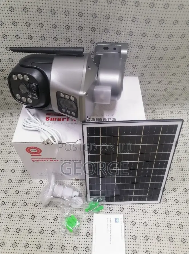 Waterproof V380-Dual Lens 4g Solar Camera.,
