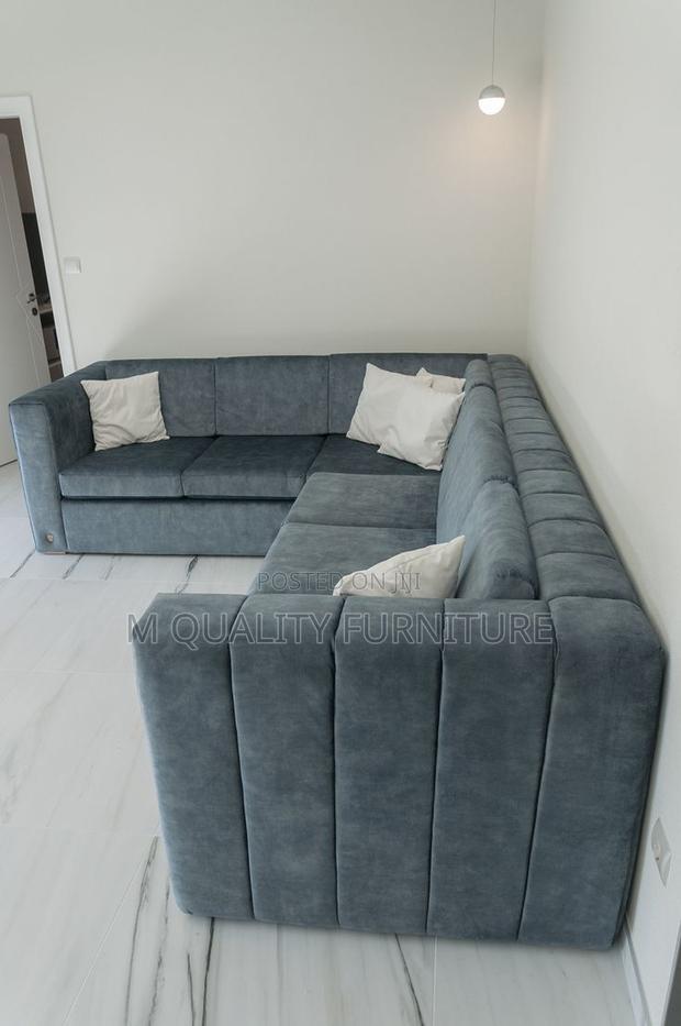 Gray 5 Seater Modernized Corner Sofa