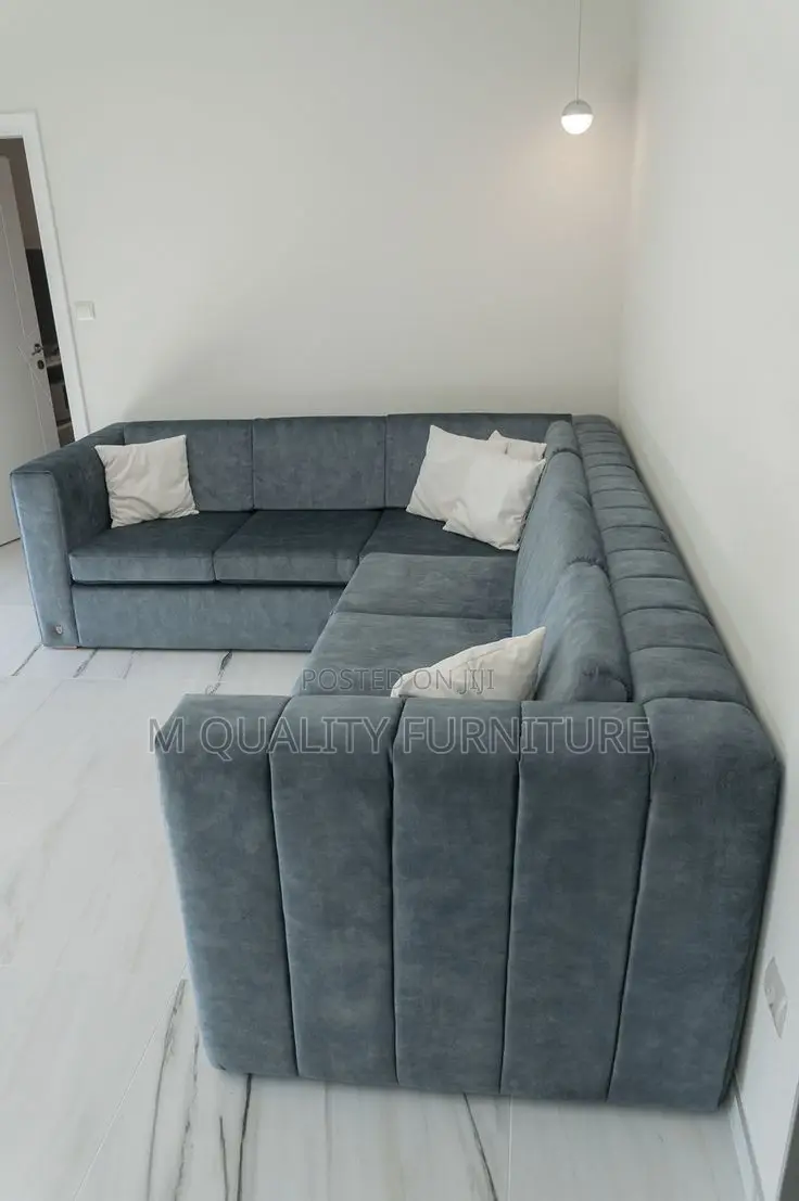 Gray 5 Seater Modernized Corner Sofa